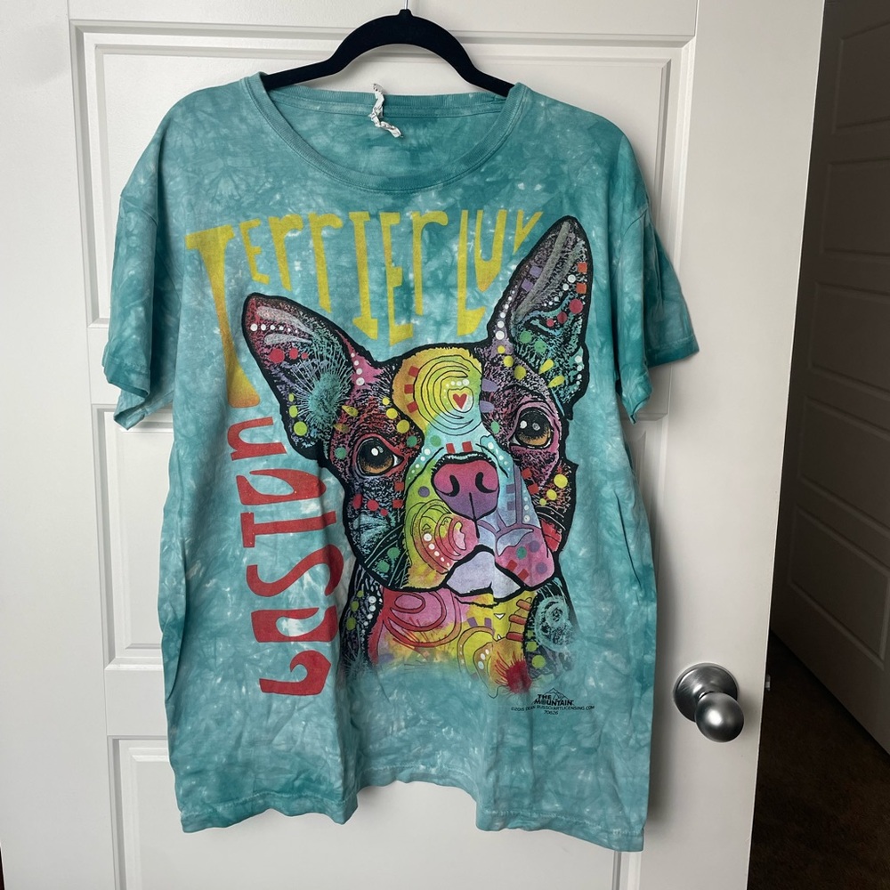 The Mountain Boston Terrier Tshirt